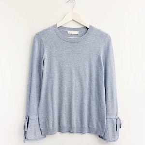 MICHAEL KORS Bell Sleeve Crew Neck Sweater